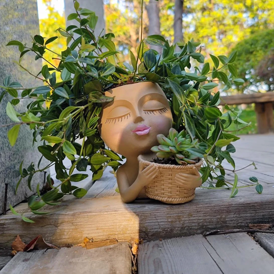 Classic Resin Planter — 5" Dia × 5" Height — Primary View
