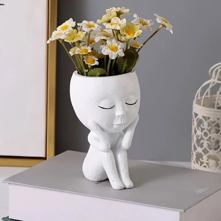 Classic Resin Planter — 4" Dia × 5" Height — Primary View