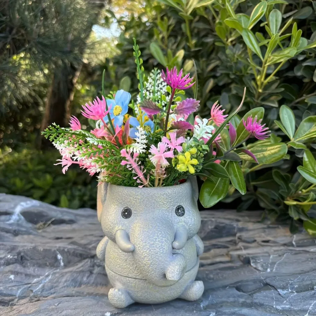 Classic Resin Planter — 6" Dia × 5" Height — Primary View