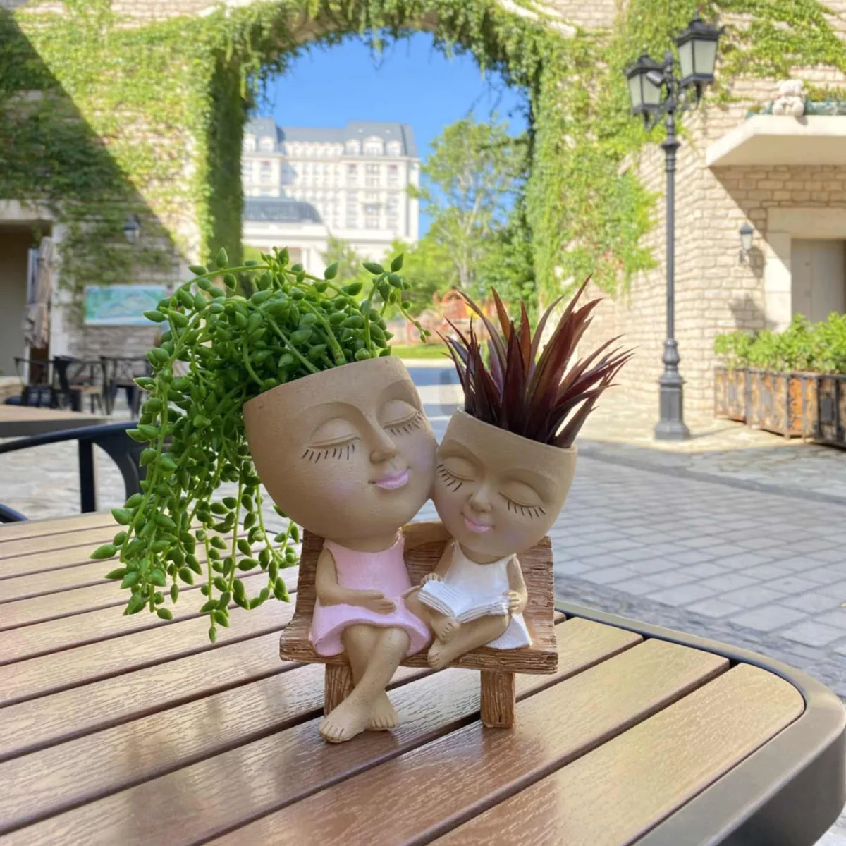 Classic Resin Planter — 4.5" Dia × 7" Height — Primary View