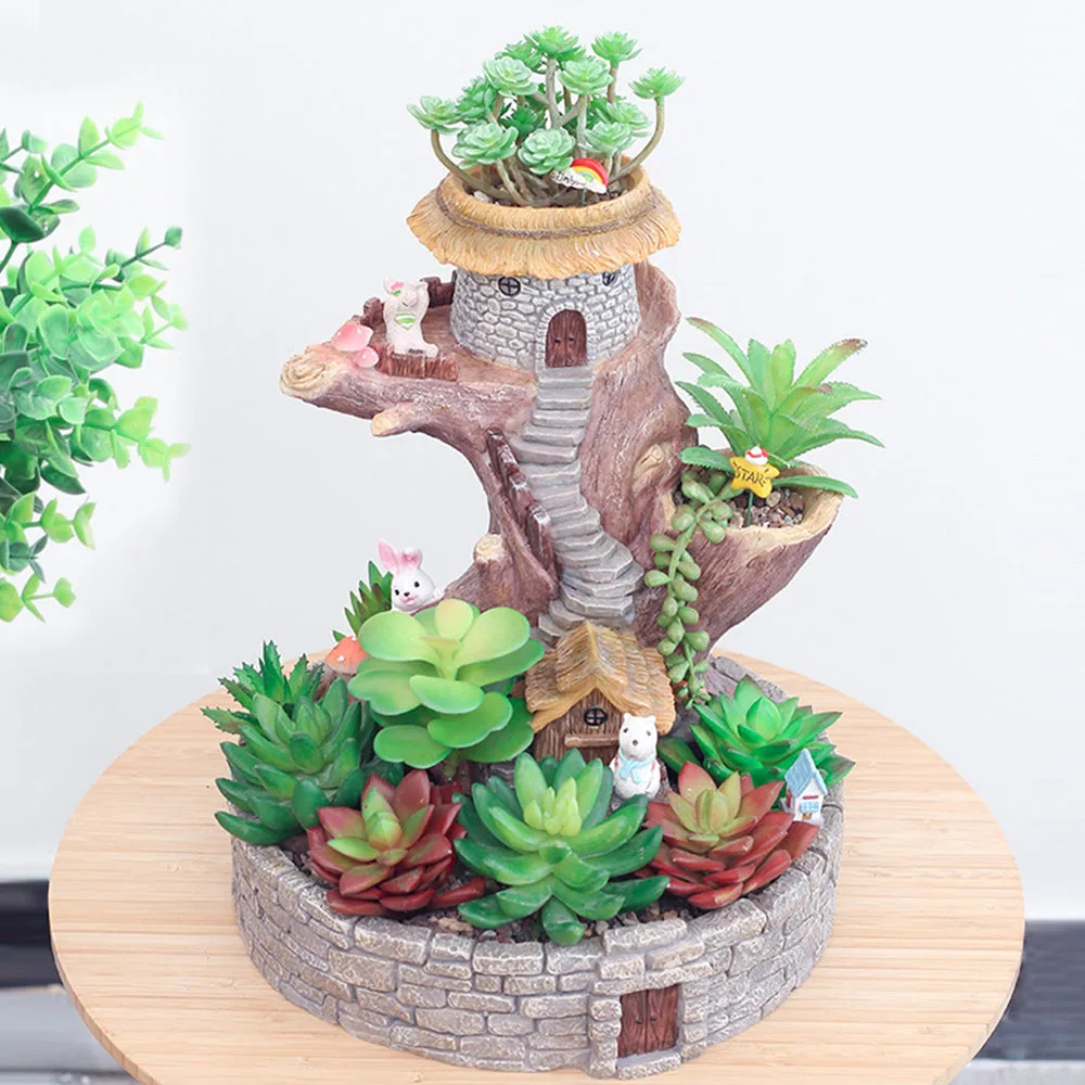 Classic Resin Planter — 4.5" Dia × 6" Height — Primary View