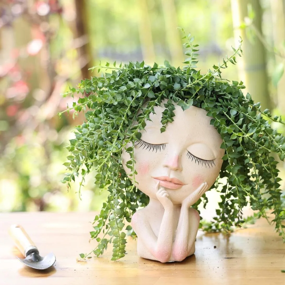 Classic Resin Planter — 5.5" Dia × 2.5" Height — Primary View