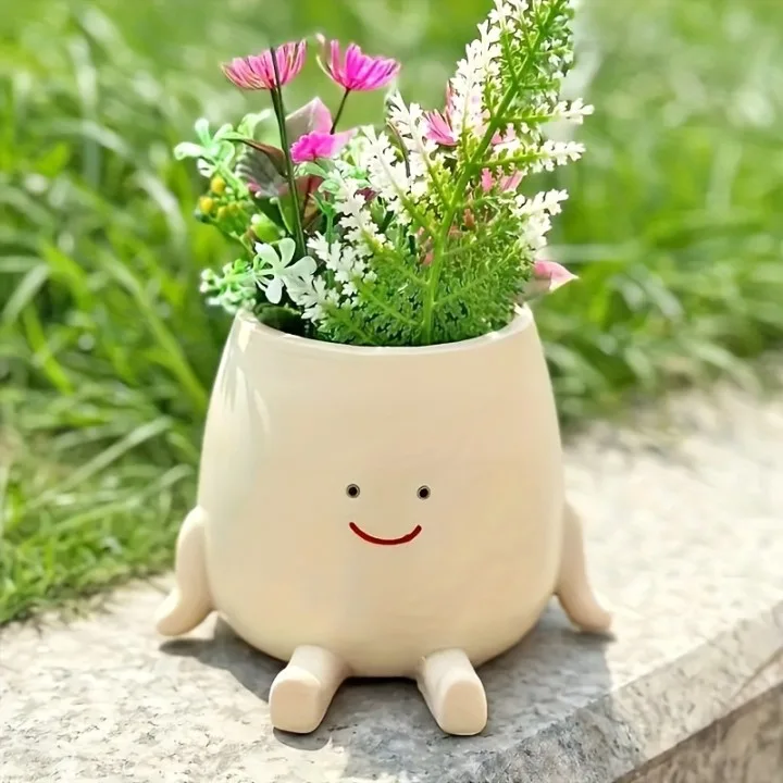 Classic Resin Planter — 3" Dia × 4" Height — Primary View