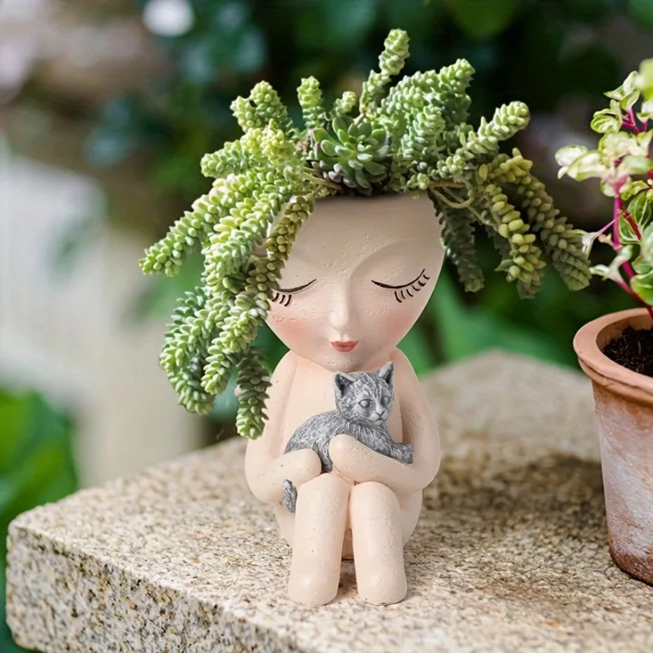 Classic Resin Planter — 5" Dia × 3" Height — Primary View