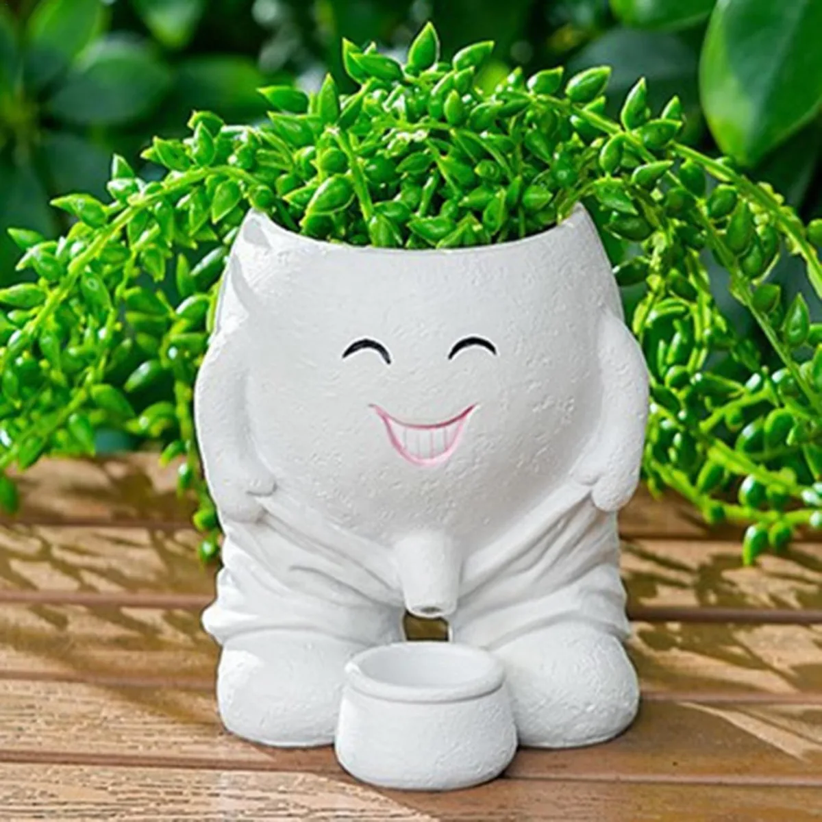 Classic Resin Planter — 4" Dia × 3" Height — Primary View
