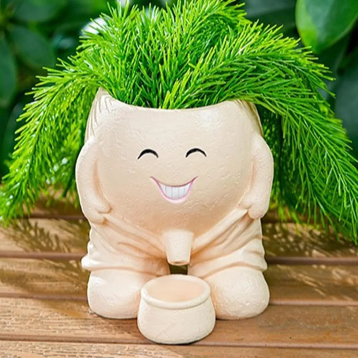 Classic Resin Planter — 5" Dia × 5" Height — Primary View
