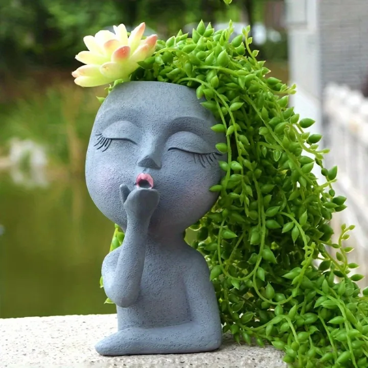 Classic Resin Planter — 4" Dia × 5" Height — Primary View