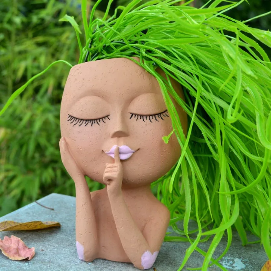 Classic Resin Planter — 5" Dia × 5" Height — Primary View