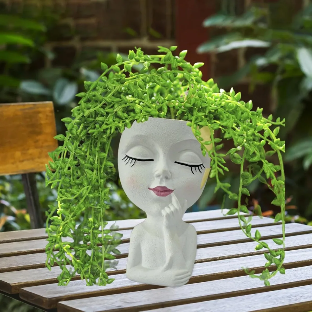 Classic Resin Planter — 3.5" Dia × 5" Height — Primary View