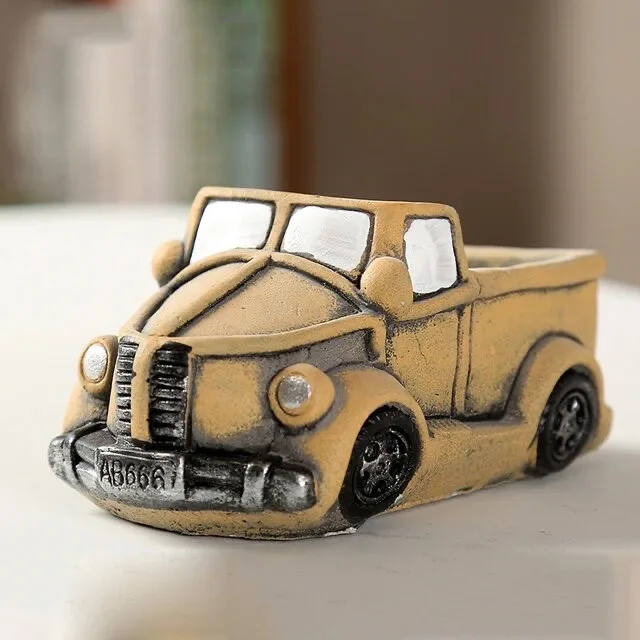 Classic Resin Planter — 4" Dia × 7" Height — Primary View
