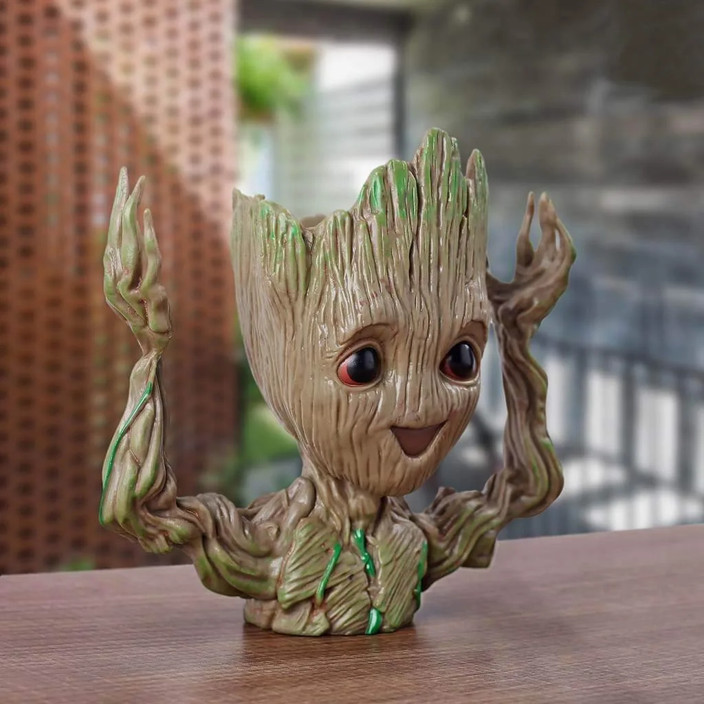 Classic Resin Planter — 5" Dia × 2.5" Height — Primary View