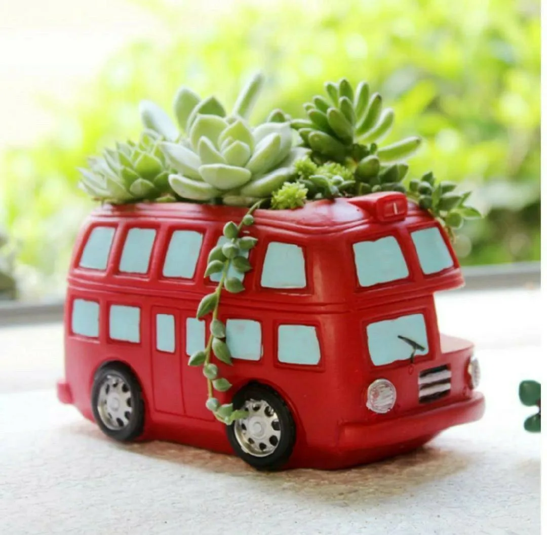 Classic Resin Planter — 7" Dia × 6.5" Height — Primary View