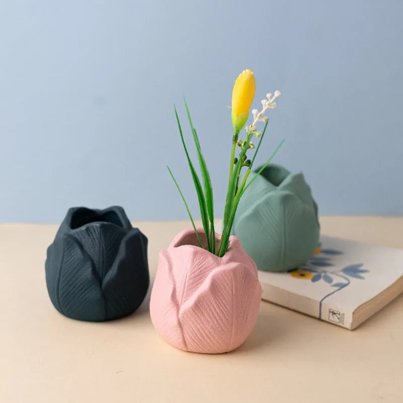 Classic Resin Planter — 6" Dia × 2" Height — Primary View