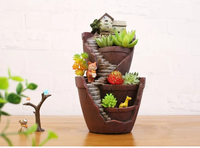 Classic Resin Planter — 3" Dia — Primary View