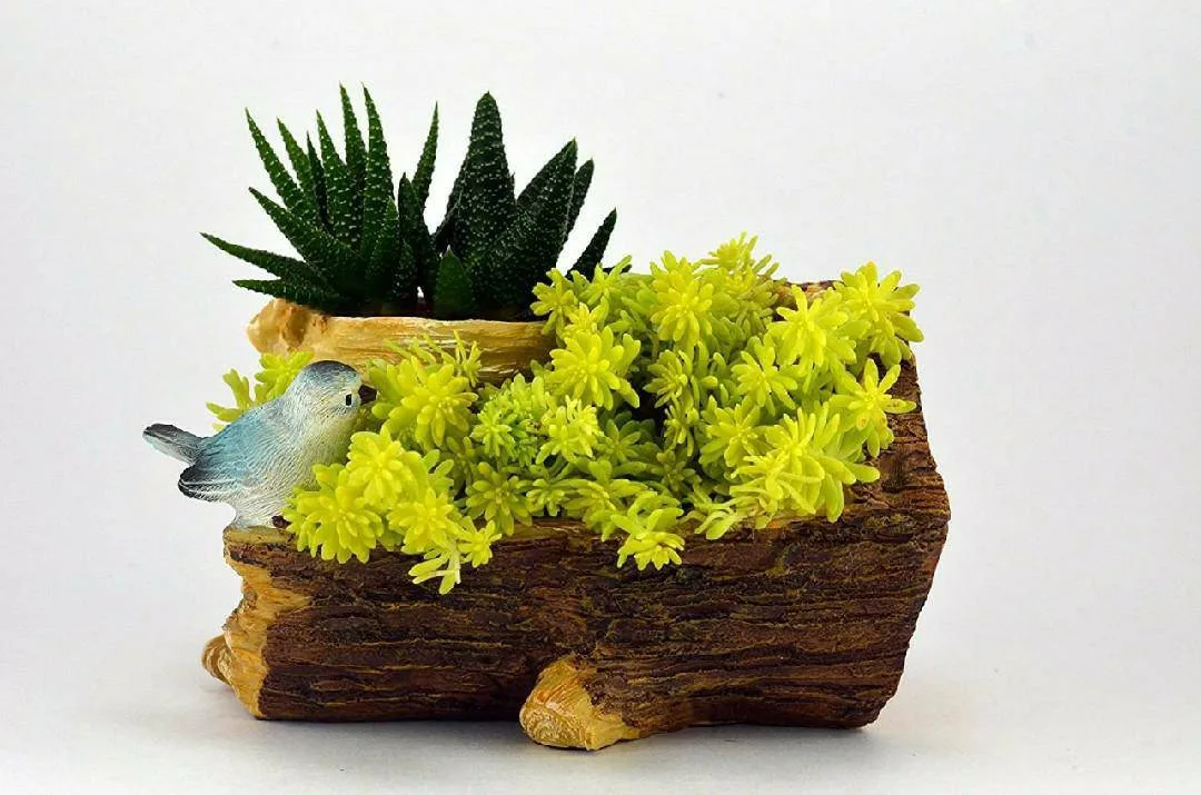 Classic Resin Planter — 6" Dia × 12" Height — Primary View