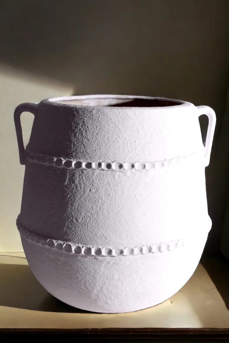 Classic Ceramic Planter — 13" Dia × 16.5" Height — Primary View