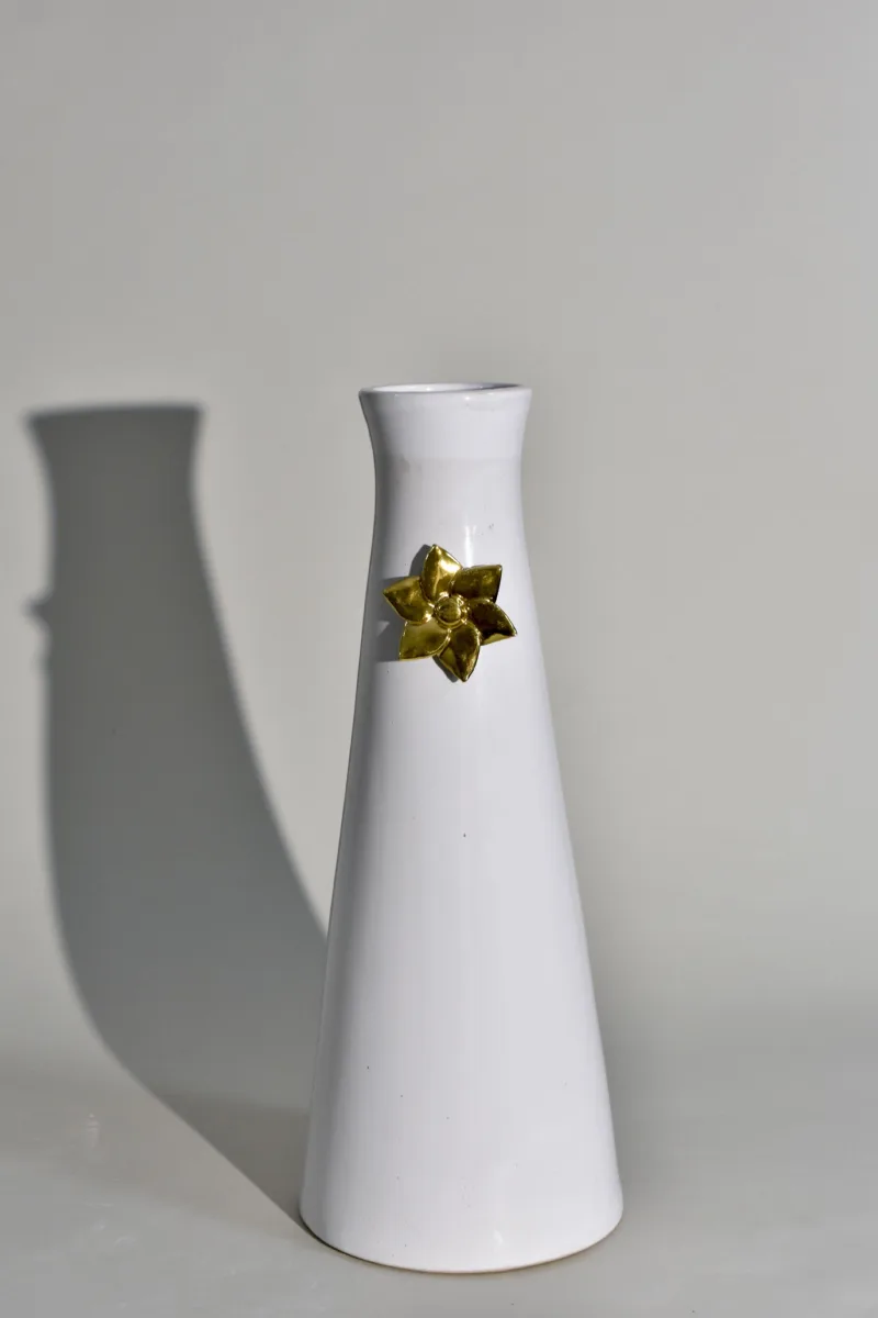 Classic Ceramic Planter — 7.5" Dia × 15" Height — Primary View