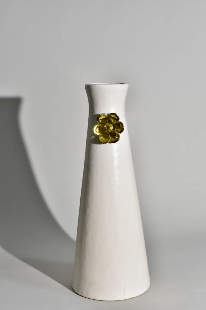 Classic Ceramic Planter — 7.5" Dia × 15" Height — Primary View