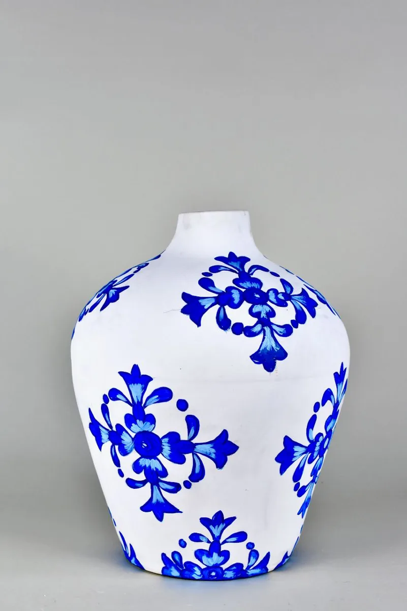 Classic Ceramic Planter — 7" Dia × 14" Height — Primary View