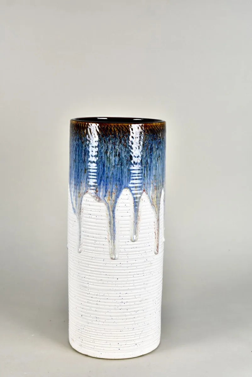 Classic Ceramic Planter — 7" Dia × 14" Height — Primary View