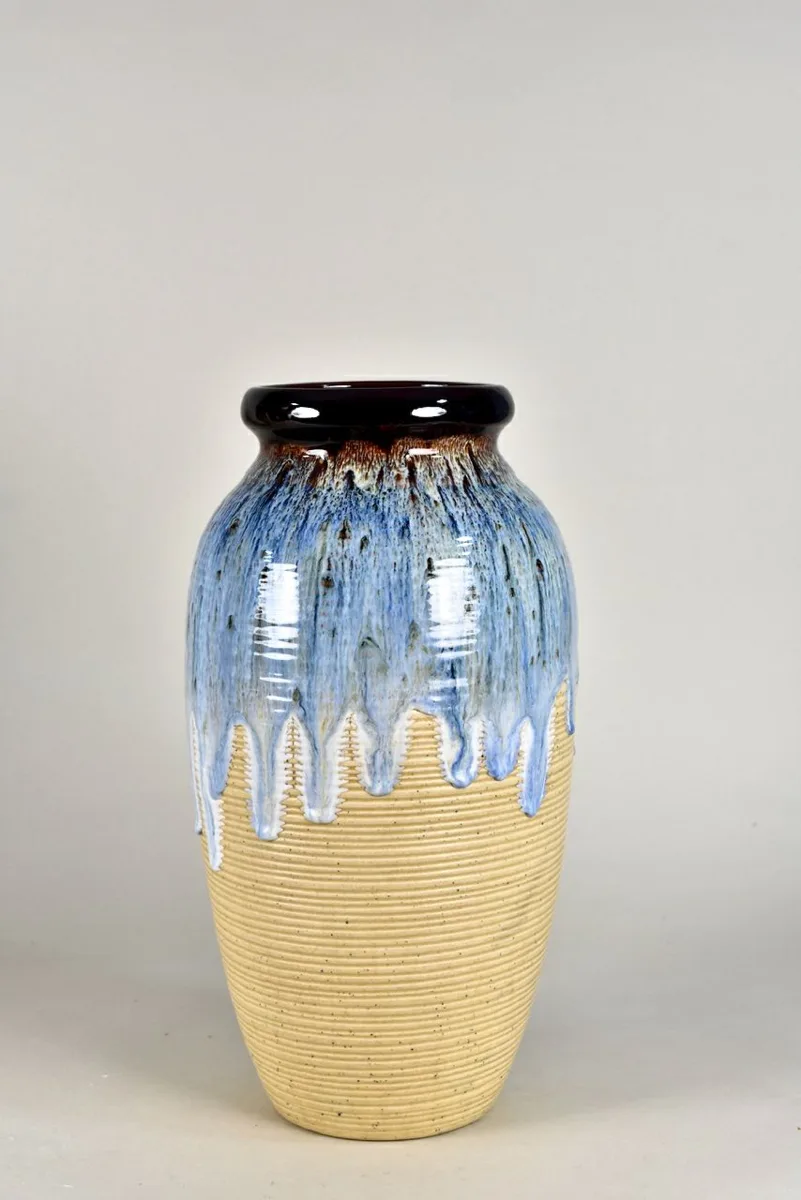 Classic Ceramic Planter — 8" Dia × 14" Height — Primary View