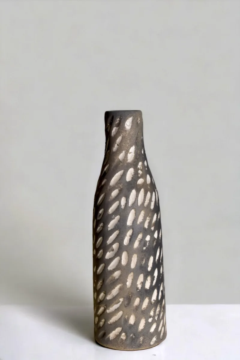 Classic Ceramic Planter — 6" Dia × 14" Height — Primary View