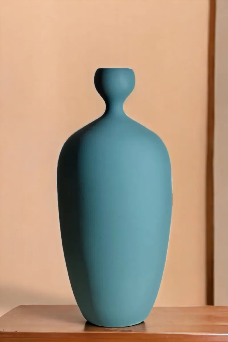 Classic Ceramic Planter — 6" Dia × 15" Height — Primary View