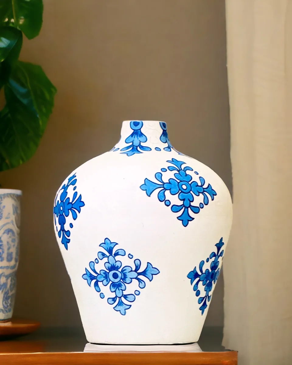 Classic Ceramic Planter — 6" Dia × 15" Height — Primary View