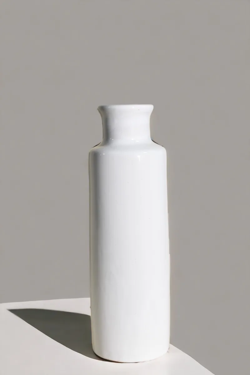 Classic Ceramic Planter — 6" Dia × 15" Height — Primary View