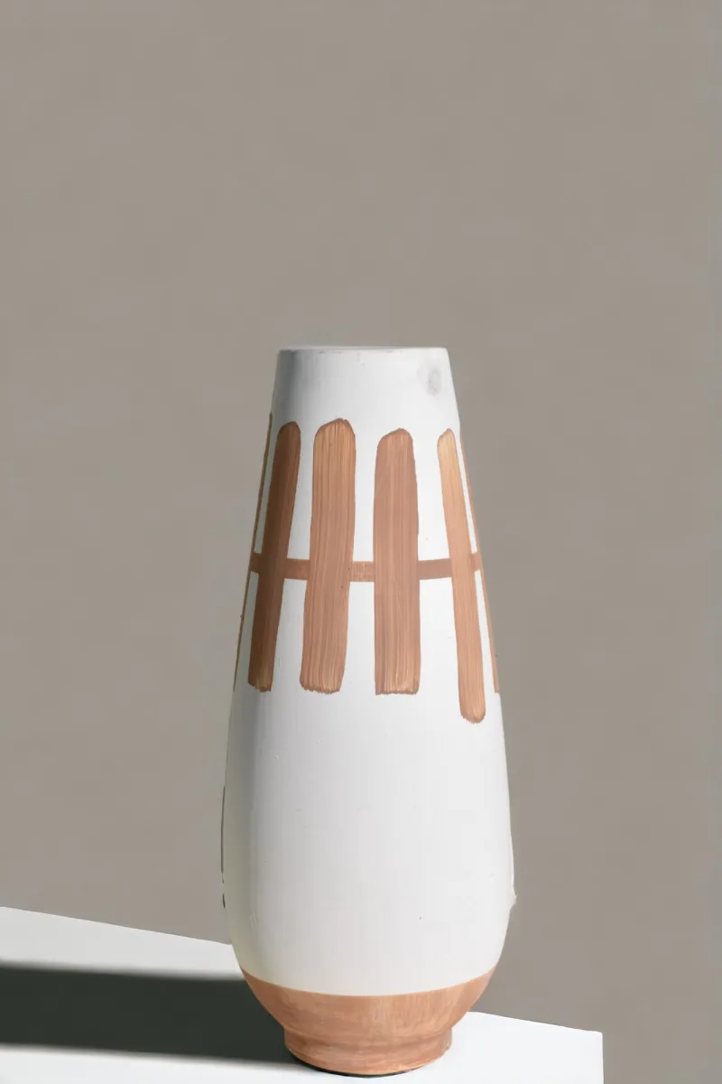 Classic Ceramic Planter — 6" Dia × 14" Height — Primary View