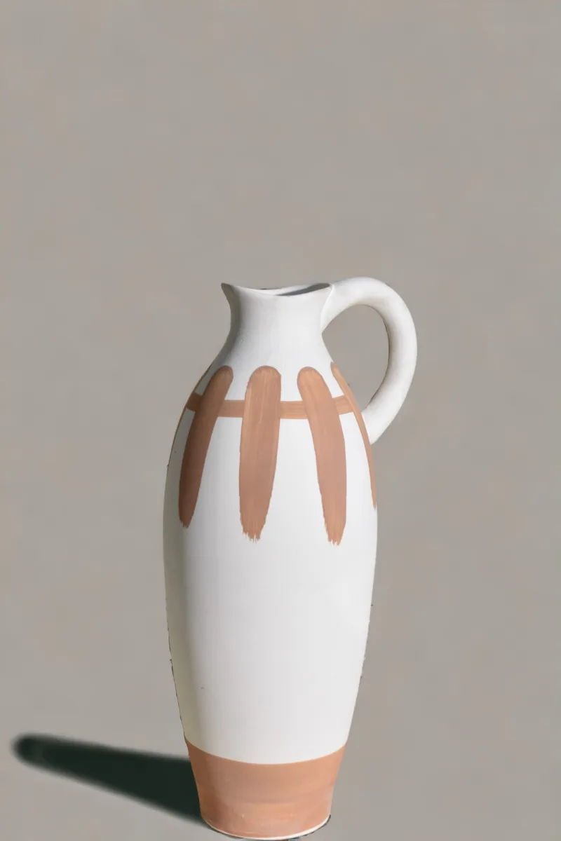 Classic Ceramic Planter — 6" Dia × 14" Height — Primary View
