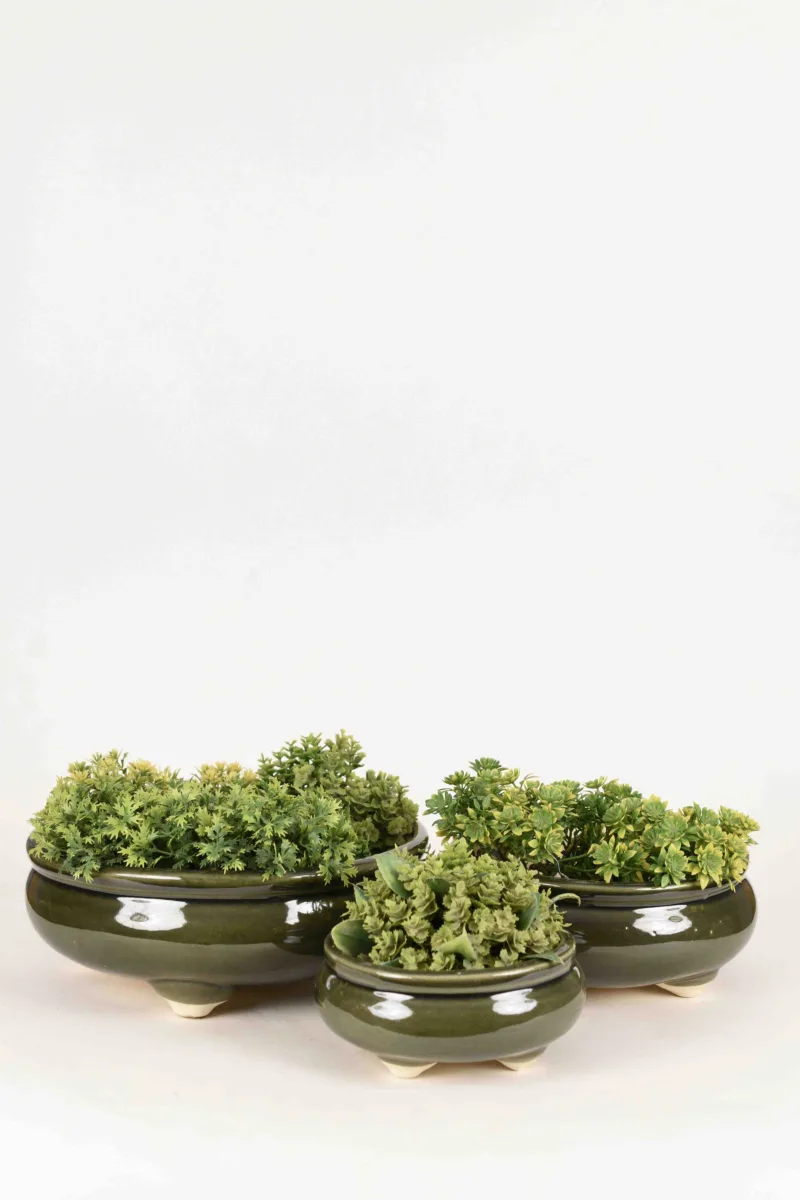 Classic Ceramic Planter — 7" Dia × 14" Height — Primary View