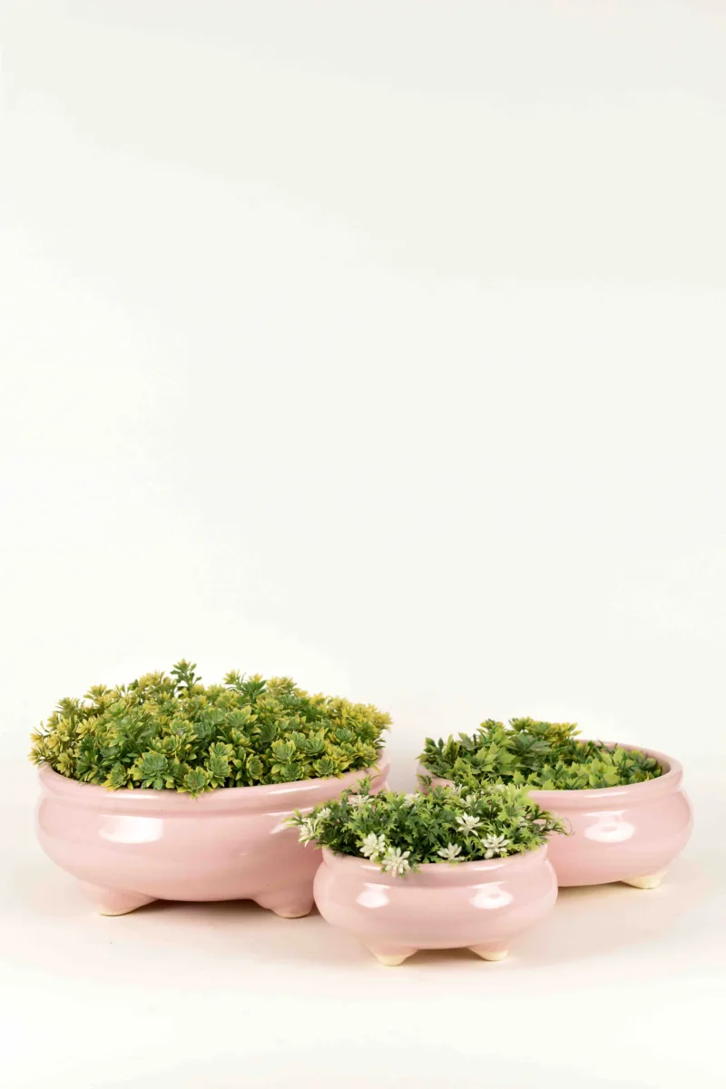 Classic Ceramic Planter Set of 3 (3" Dia) — Primary View