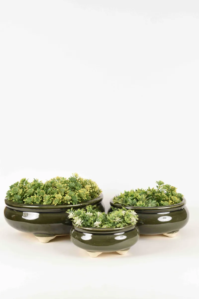 Classic Ceramic Planter Set of 3 (3" Dia) — Primary View