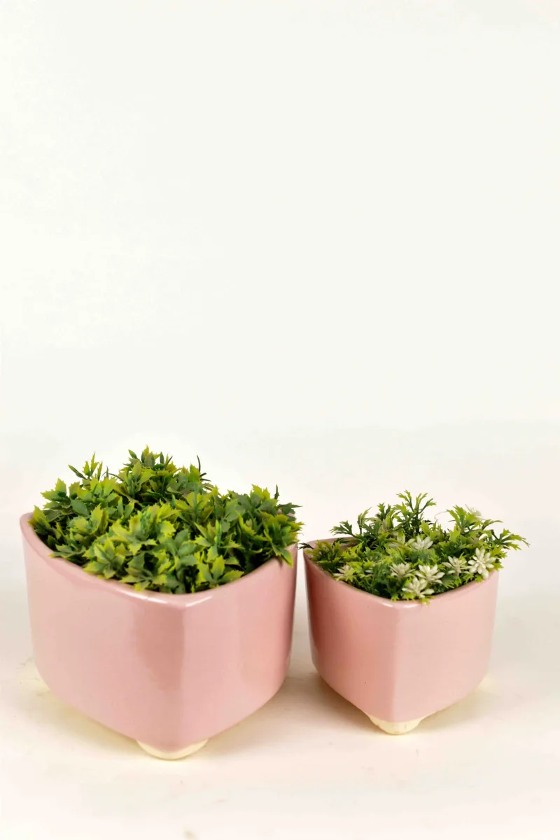 Classic Ceramic Planter — 10" Dia × 3" Height — Primary View