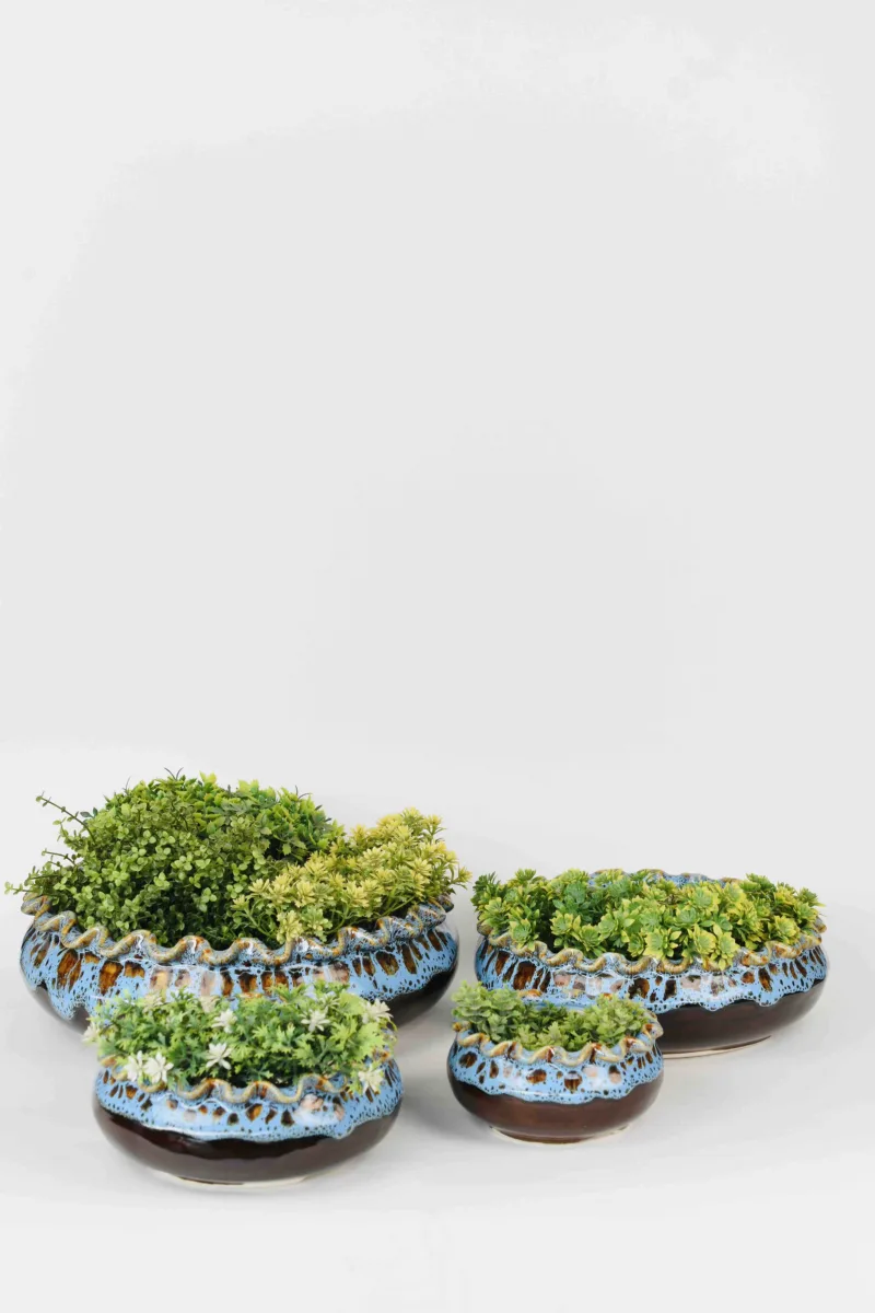 Classic Ceramic Planter — 19" Dia × 3" Height — Primary View