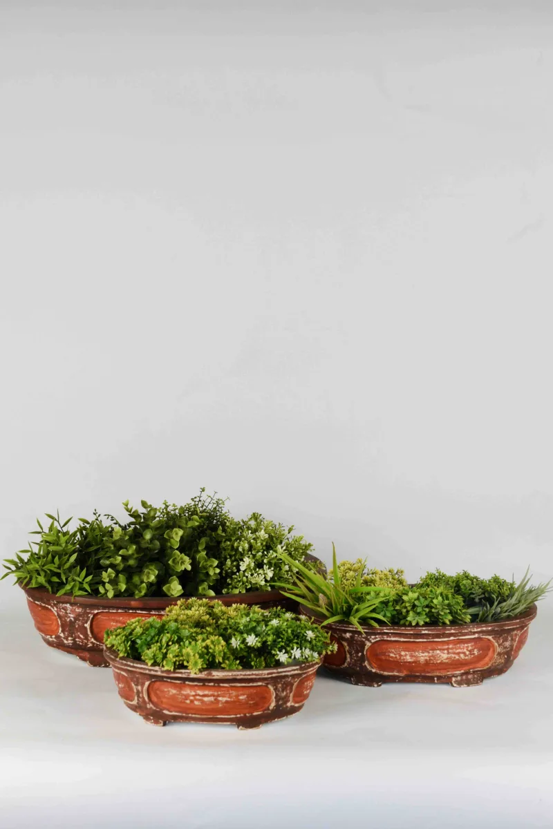 Classic Ceramic Planter Set of 3 (3" Dia) — Primary View