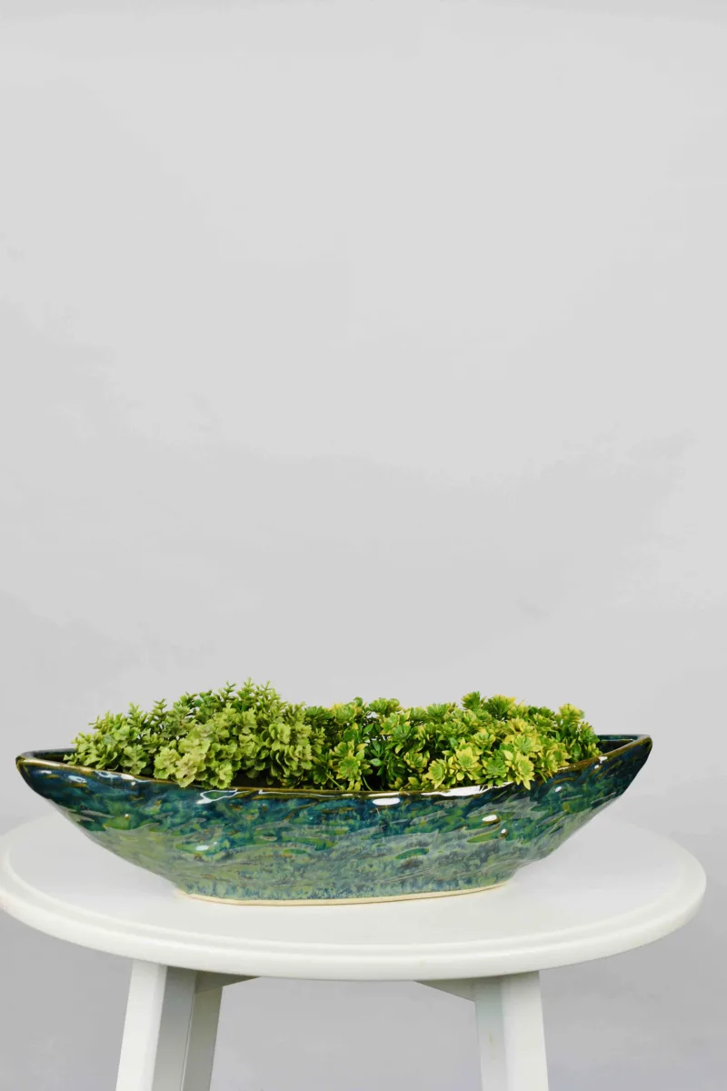 Classic Ceramic Planter — 19" Dia × 4.5" Height — Primary View