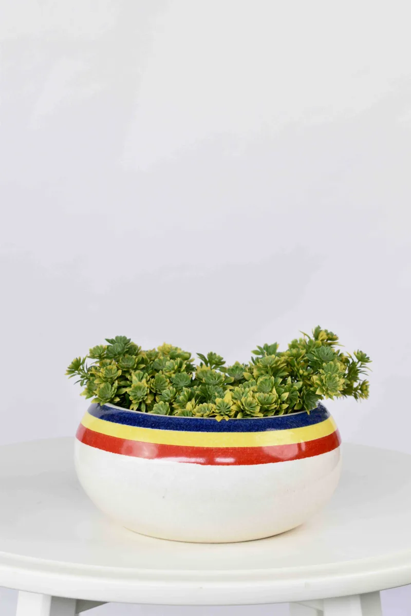 Classic Ceramic Planter — 19" Dia × 3" Height — Primary View