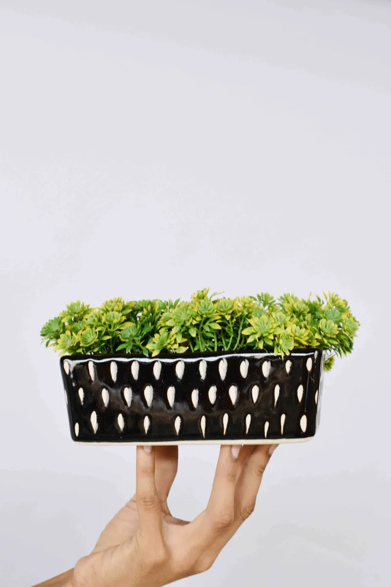 Classic Ceramic Planter — 6.5" Dia × 3" Height — Primary View