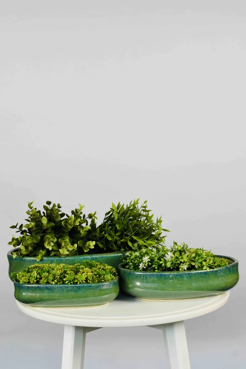 Classic Ceramic Planter Set of 3 (3" Dia) — Primary View