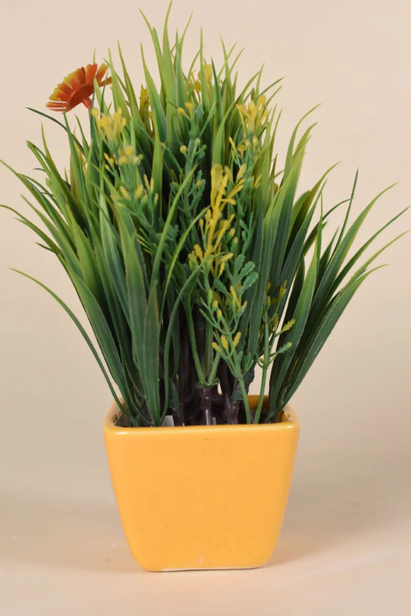 Classic Ceramic Planter — 7" Dia × 2.5" Height — Primary View