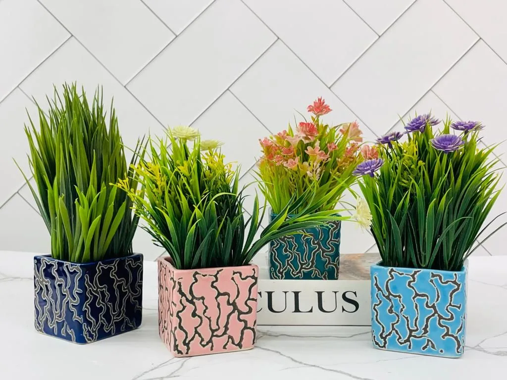 Classic Ceramic Planter Set of 3 (3" Dia) — Primary View