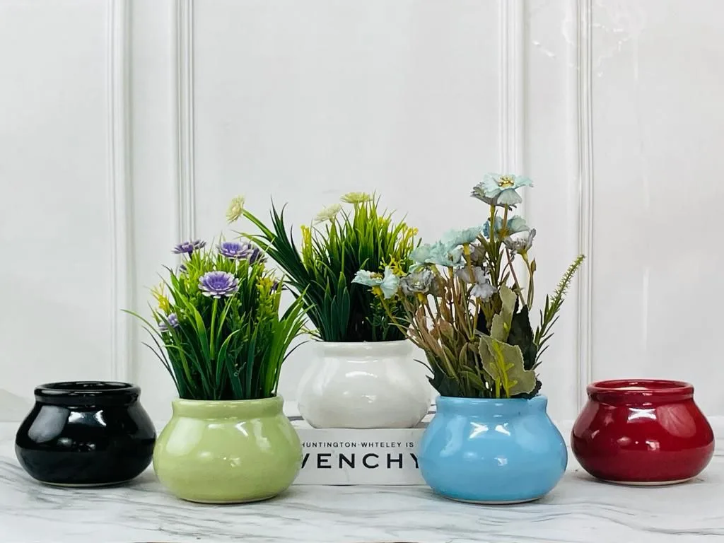 Classic Ceramic Planter — 15.5" Dia × 3.5" Height — Primary View