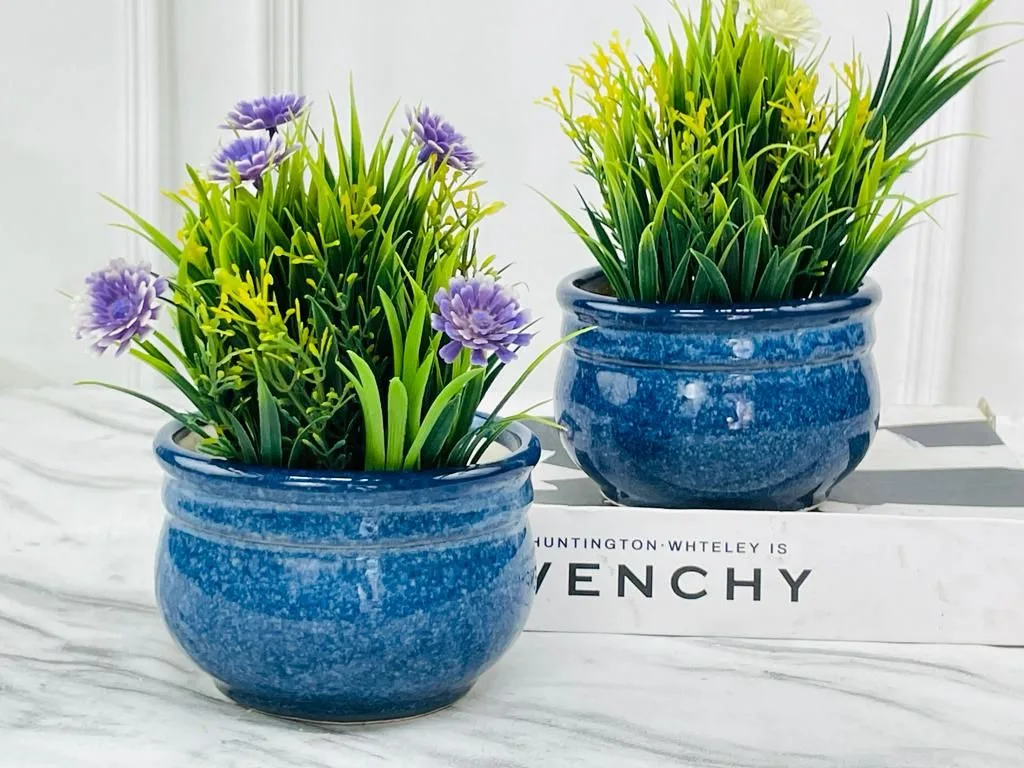 Classic Ceramic Planter — 2.5" Dia × 2.5" Height — Primary View