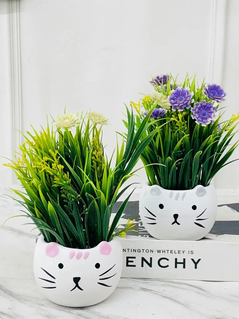 Classic Ceramic Planter — 4" Dia × 3.5" Height — Primary View