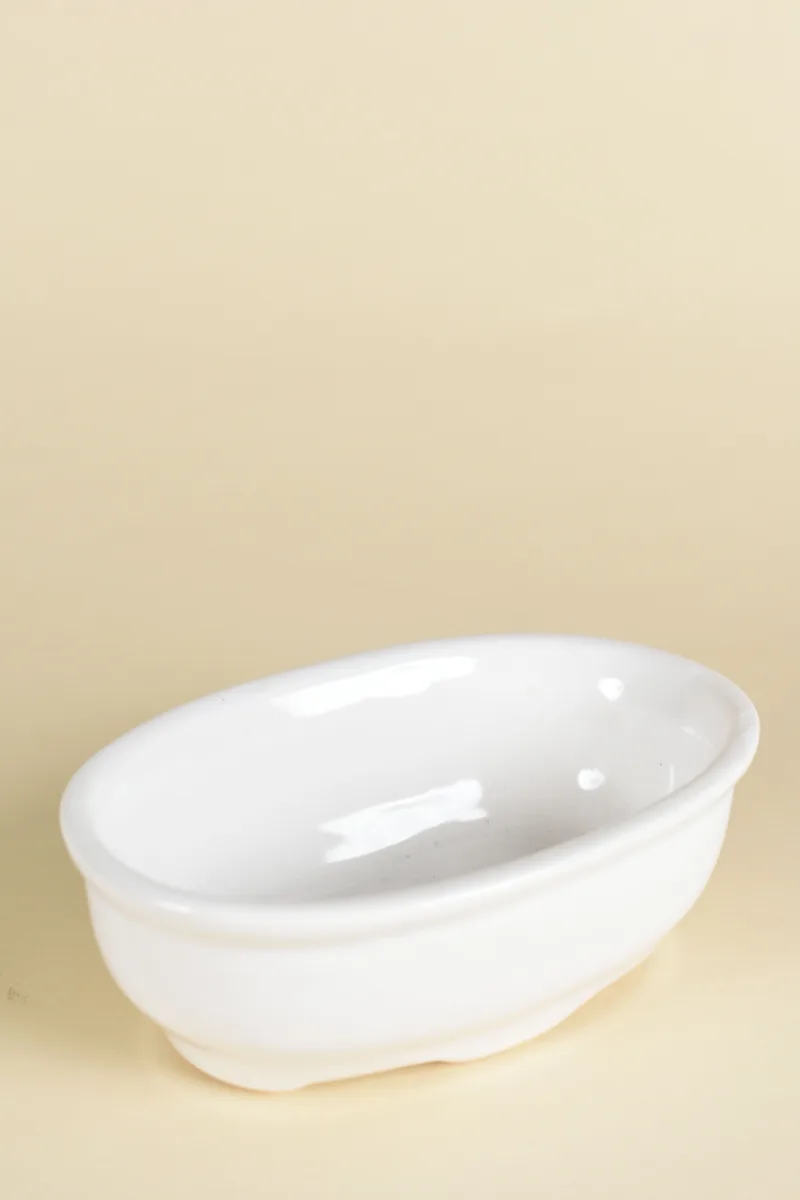 Classic Ceramic Planter — 4" Dia × 3" Height — Primary View