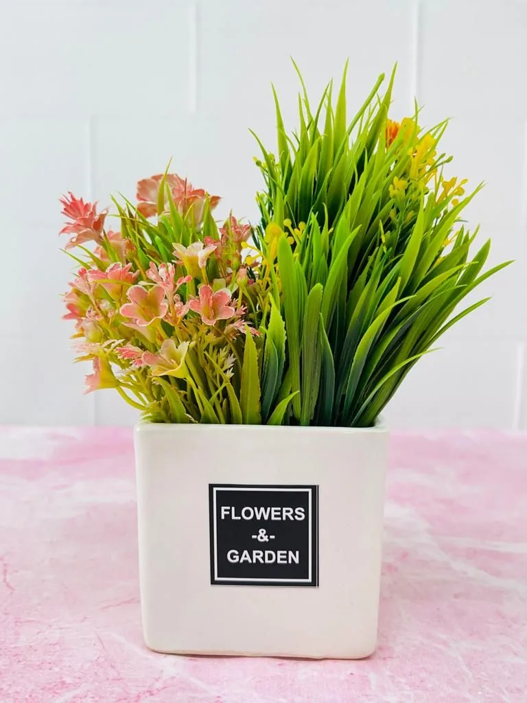 Classic Ceramic Planter — 5" Dia × 2.5" Height — Primary View