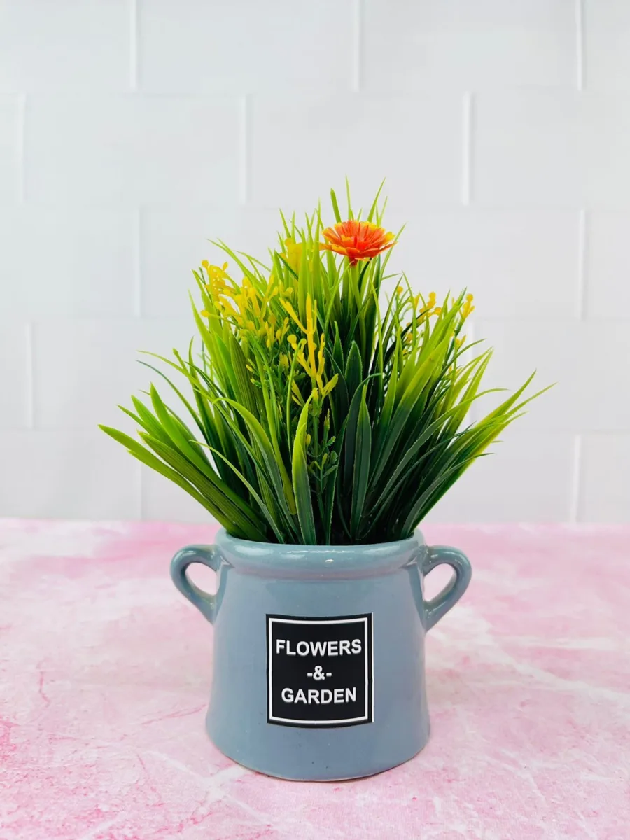 Classic Ceramic Planter — 5" Dia × 2" Height — Primary View