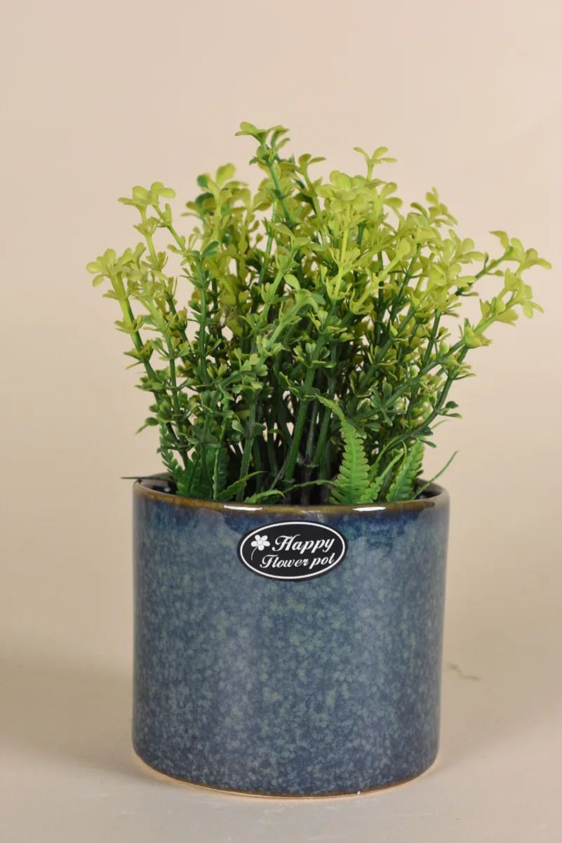 Classic Ceramic Planter — 3.5" Dia × 2.5" Height — Primary View